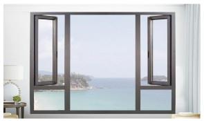 China Thermal Break Aluminum Casement Windows , Anodized Wooden Double Glazed Windows wholesale