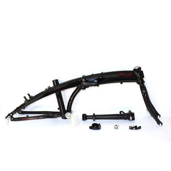 Full Shockingproof Frame Folding Bike 20" 9 Speed Crius Velocity-D Brake for Adults