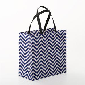 China Samll Printed Paper Bags Custom Logo , Paper Gift Bags With Eyelet Paper Handle wholesale