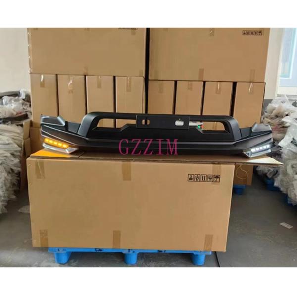 Black Front Bumper Monalisa car Body Kit With Light For Toyota Hilux Rocco 2021