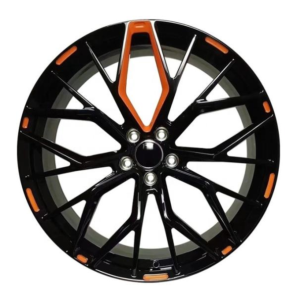 Custom special milling colour gloden blue Forged Wheels