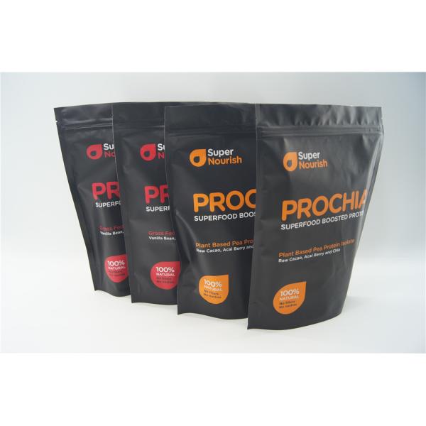 Resealable smell proof Stand up mylar aluminum foil vacuum packing bags for food grade