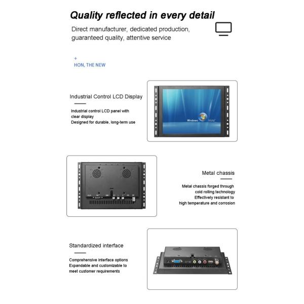 19 inch Smart Industrial Control Tablet Display Embedded IPC Touchscreen All in One Panel Pc Computer I3 I5 I7 with 64G 128G 512G SSD