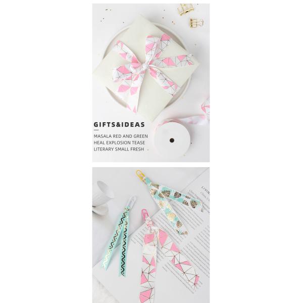 Factory Professional Customized Printed Satin Grosgrain Flower Ribbon Bow