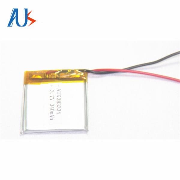 Quality 3.7V 340mAh Lithium Polymer Battery 383334 Lithium Ion Batteries for sale