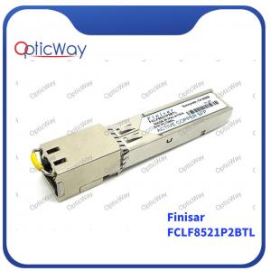 China FCLF8521P2BTL SFP Optical Transceiver 10/100/1000Base-TX Copper 100m Finisar RJ-45 wholesale