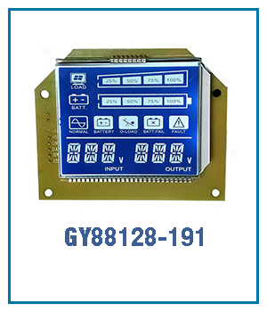 7 Segmental Digital Solar Inverter LCD Display Screen Black VA -20-70C with and Driver IC CS1621