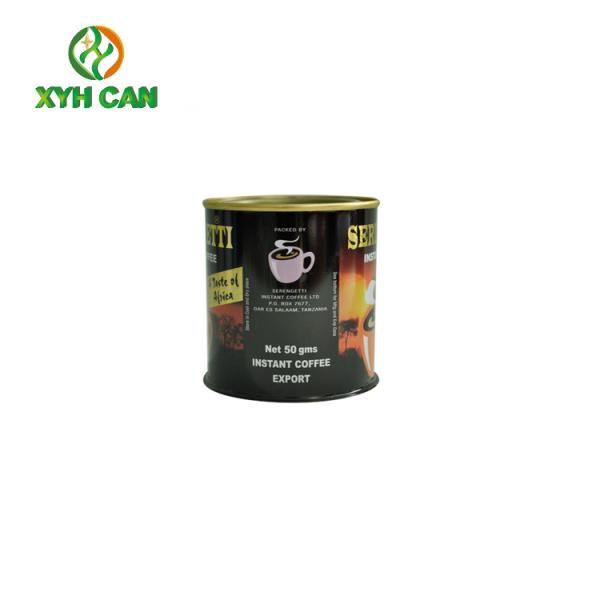 Coffee Tin Can Frosted Iron Color Mini Dimension Metal Airproof Lids for Coffee Powder