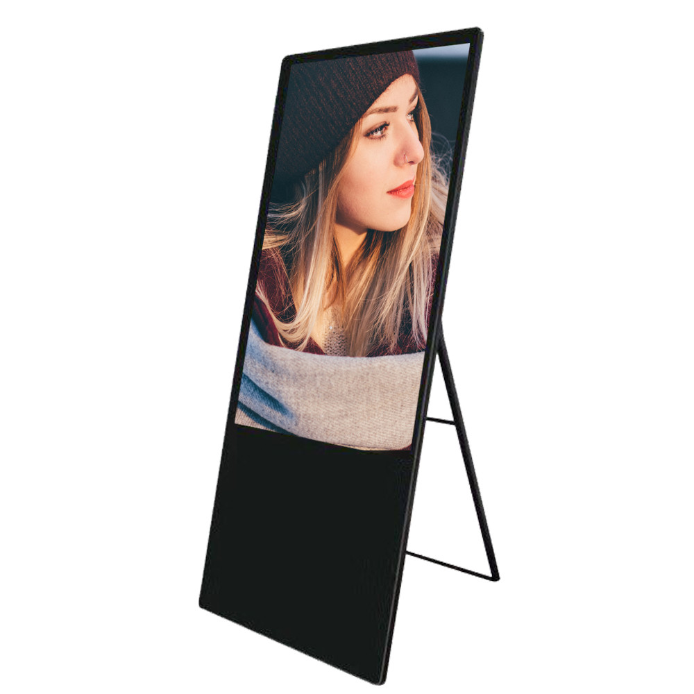 LCD Digital Poster Board For Students floor standing digital signage Removable