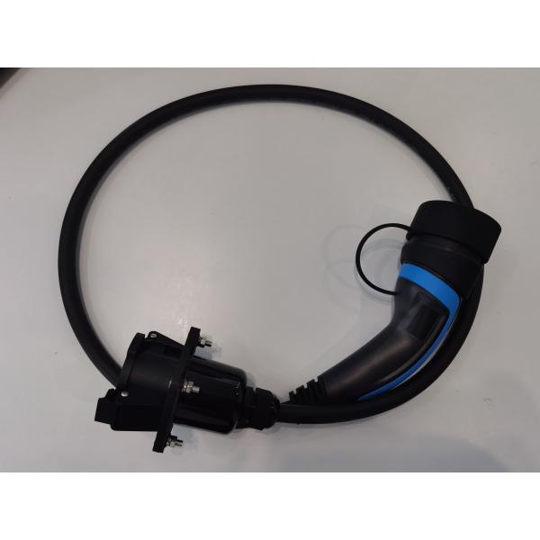 32A 3Phase Type 1 To Type 2 EV Adapter IP55 Waterproof Protection Grade