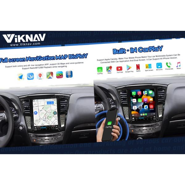 Viknav 12.1 Inch Car Multimedia Stereo Radio For Infiniti QX60 JX35 2012-19 Android DVD Player GPS Navigation Head Unit