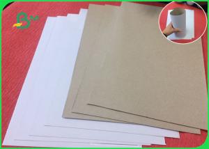 China Recycled Wood Pulp White Coated Duplex Board With Grey Back For Notebook on sale