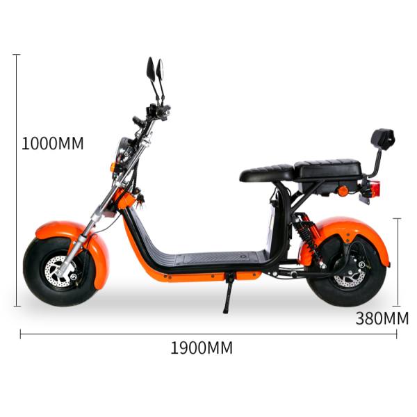 Eec Coc European Electric Scooter 120kg Long Range City Coco Fat Tire Scooter