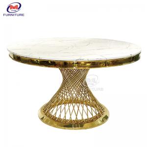 China ODM Contemperary SS Cocktail Marble Top Gold Coffee Table wholesale