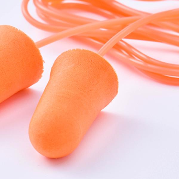 E-1013 Bullet Type Sound Proof Ear Plugs For Sleeping Soft Resilient Material