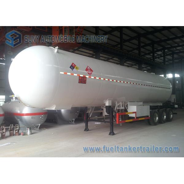 59520L 25T 3 Axles Semi Tanker Trailers 12 Wheels LPG Gas Tanker