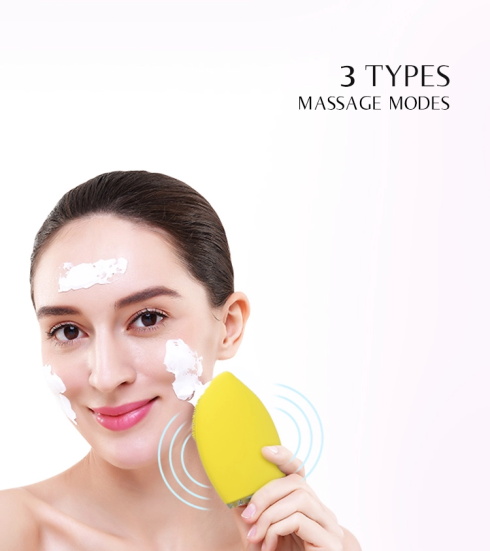 Waterproof Silicone Facial Cleansing Brush Spin Scrubber 12 Months Warranty