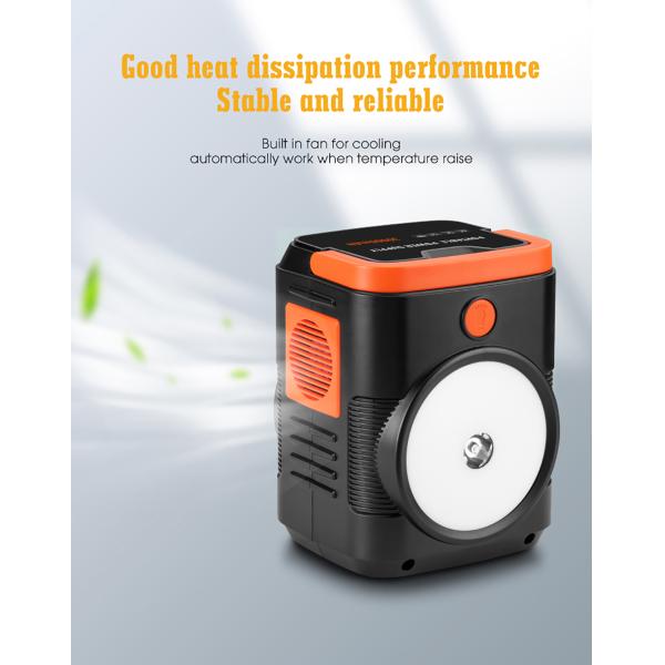 100W Solar Portable Power Station Battery 110V 220V Generator For Outdoor Camping