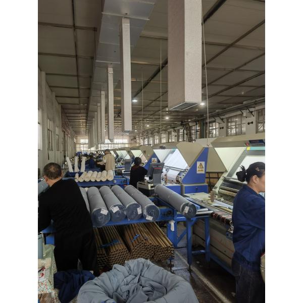 Finished fabric rolls ready for shipment