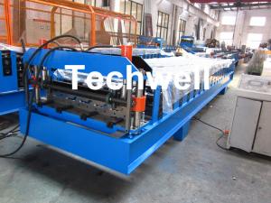 China Steel Metal Wall Cladding Roof Roll Forming Machine With PLC Control System on sale