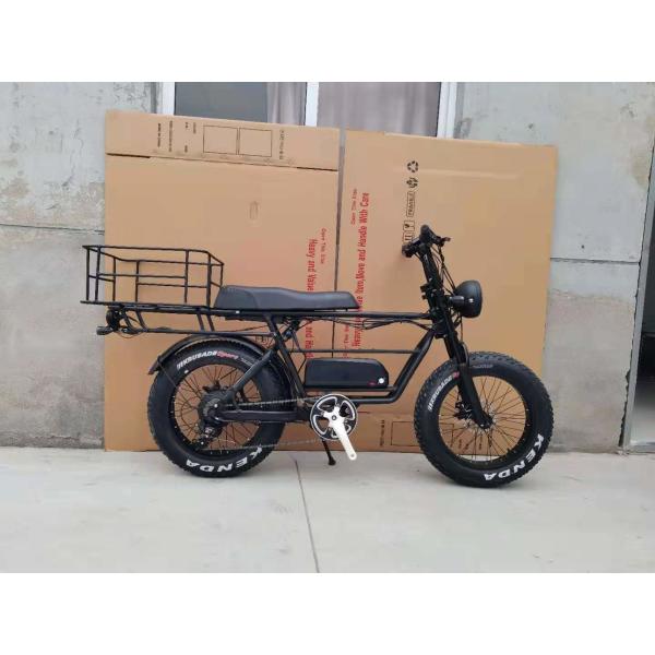 Fast Long Range Electric Bike Road 20" Cargo Double Batteries 500w 9.6Ah 40kmh