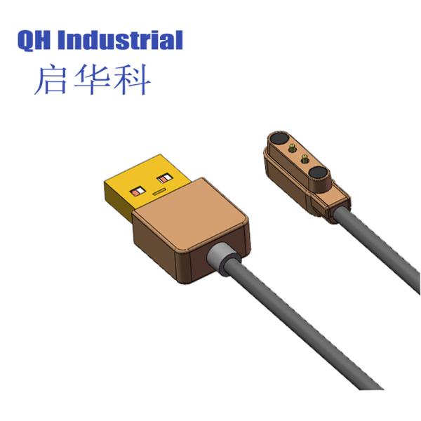 2Pin 4.0mm Pitch without Positioning Point 1mm 2mm 3mm 4mm Male Smart Watch Smart Device Magnetic Power USB Connector