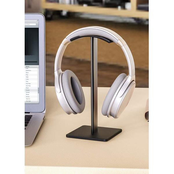 Anti Scratch Desk Gaming Headphone Stand 23cm Aluminum Base