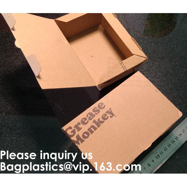 Disposable F Flute Corrugated Kraft Paper Food Tray For Hot Dog Burger Fries Triangle Packaging Pizza Box, Bagease, Bagp