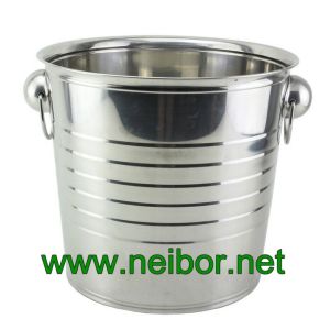 China stainless steel ice bucket 11Lires metal beer tub beer cooler wholesale