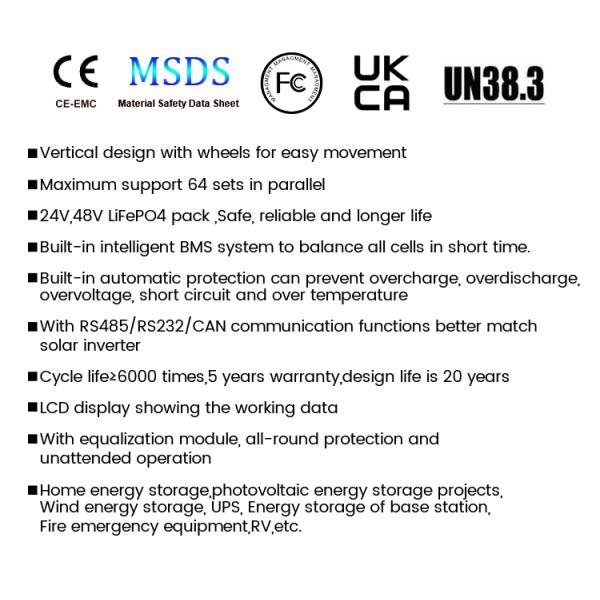 Lifepo4 48V Home Energy Storage Battery Solar 24V 250ah Lithium Ion Battery 12kwh