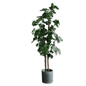 China Bonsai Nordic Artificial Money Ficus Tree Home Living Room Floor Decor on sale