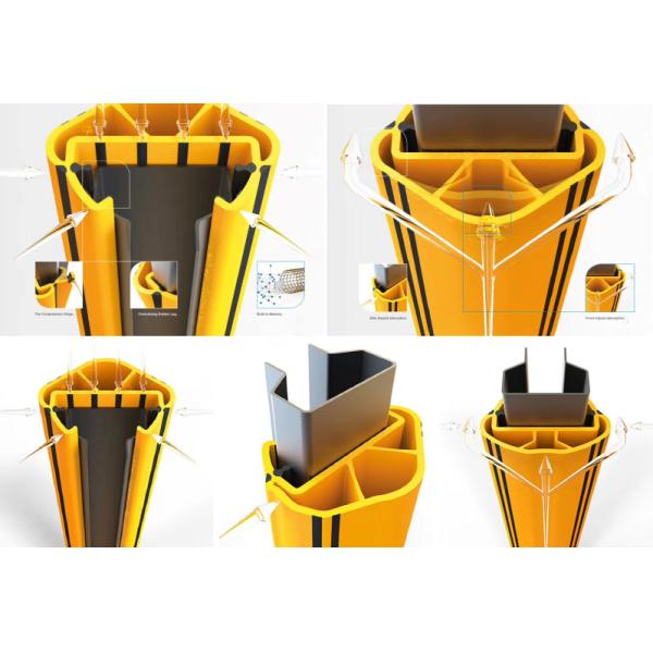 B15 Rack Guard Rack protectors Anti-Collision Guardrails Warehouse Safety Barrier Traffic Guardrails