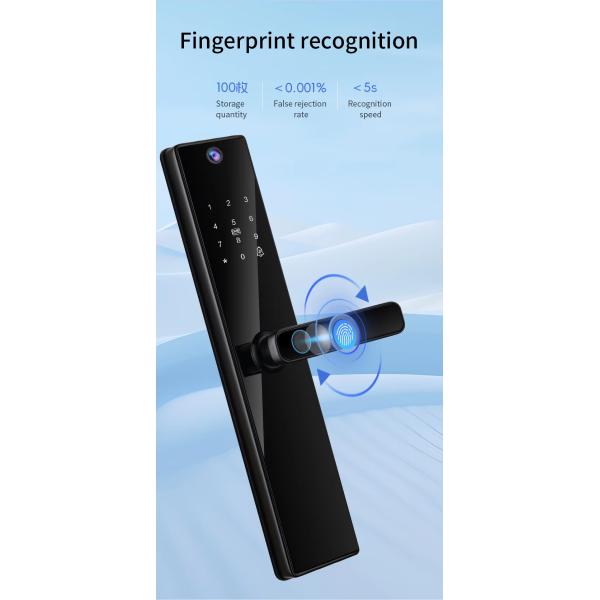 Qleung S819-2Max Tuya WiFi Fingerprint Card Key Code Smart Door Lock With Video Calling