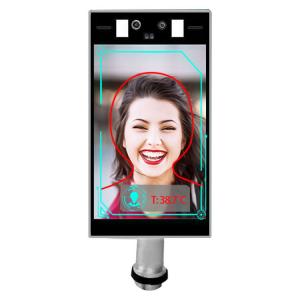 China HD 8 Inch LCD Screen Face Recognition Temperature Measurement Body Temp Measuring Device on sale