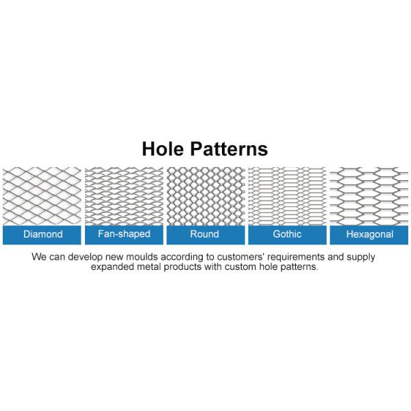 Hole 7 * 12mm Expanded Metal Wire Mesh For Fuel Filter Mesh