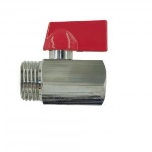 China Forged Brass Ball Valve PN30 1/4 Inch 435 psi With L Type Handle on sale