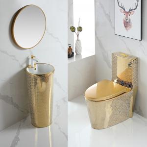 China T&F OEM Bathroom Toilet Bowl Gold Ceramic One Piece Western Toilet on sale