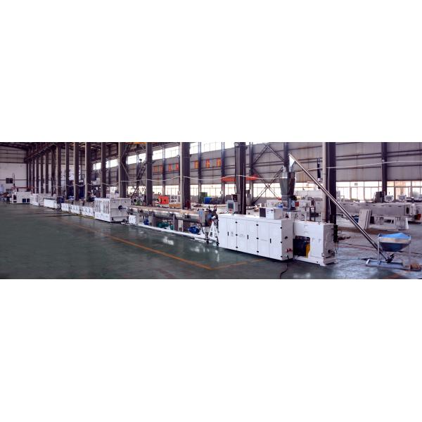 SHENZHEN HYPET High Speed PVC Pipe Making Machine , PVC-O High Filler Pipe Extrusion Production Line