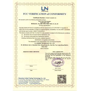 CJ Legend Technology Co., Ltd. Certifications