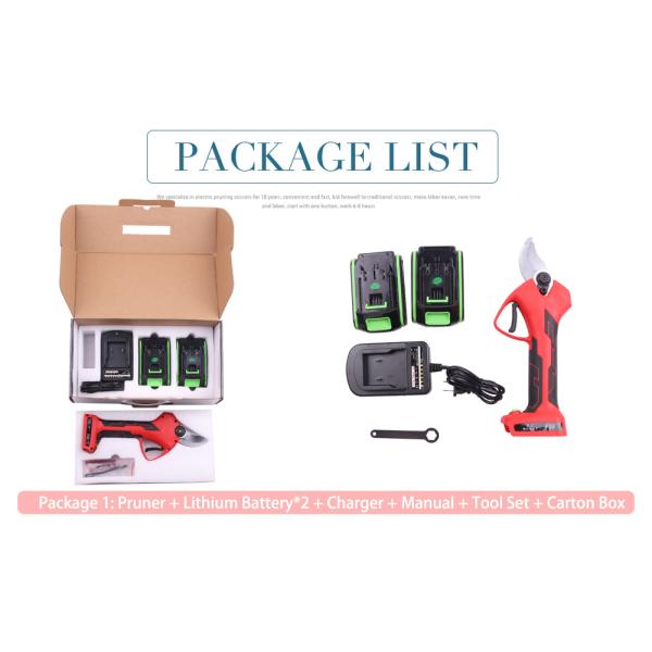 Swansoft 21V Wireless 3.2CM Electric Pruning Scissors Rechargeable Scissors Pruning Scissors Branch Cutt