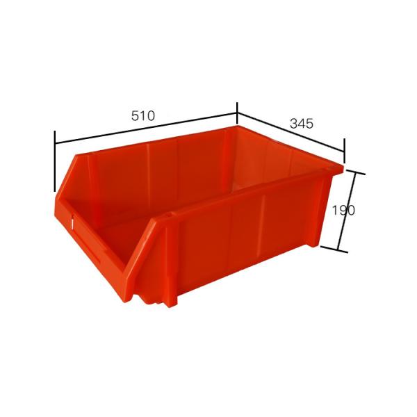 Stackable Warehouse Storage Crates Plastic Shelf Bin Boxes For Part Bins Heavy Duty Industrial Tool Part Storage Bin Stackable Plastic Bins Wall