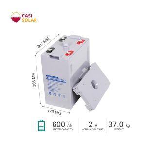 China 600Ah Sealed Valve Regulated Battery 2V Maintenance Free Lead Acid on sale