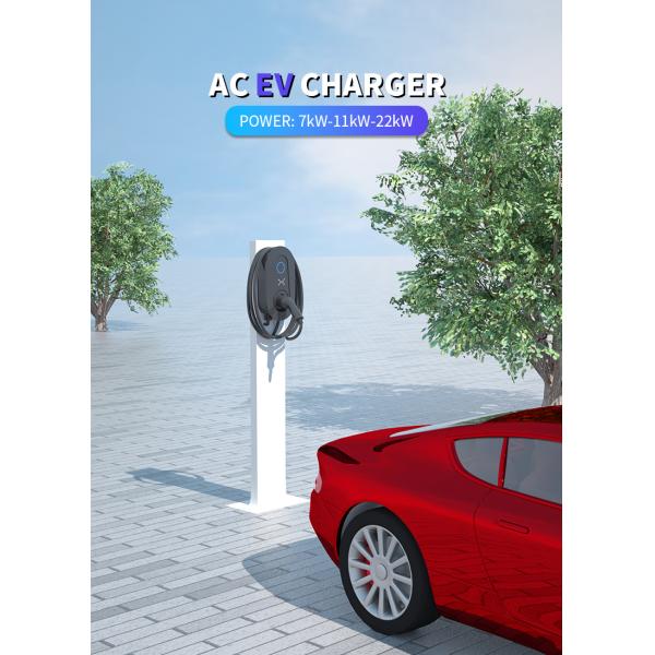 7kW AC EV Charging Station with Type 2 Plug and WiFi Connectivity