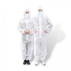 China Hospital Non Woven Cleanroom Working Uniform With Hood wholesale