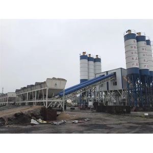 Buy cheap High Efficiency 60m3/H Stationary Concrete Batching Plant Concrete Mixing Plant from wholesalers
