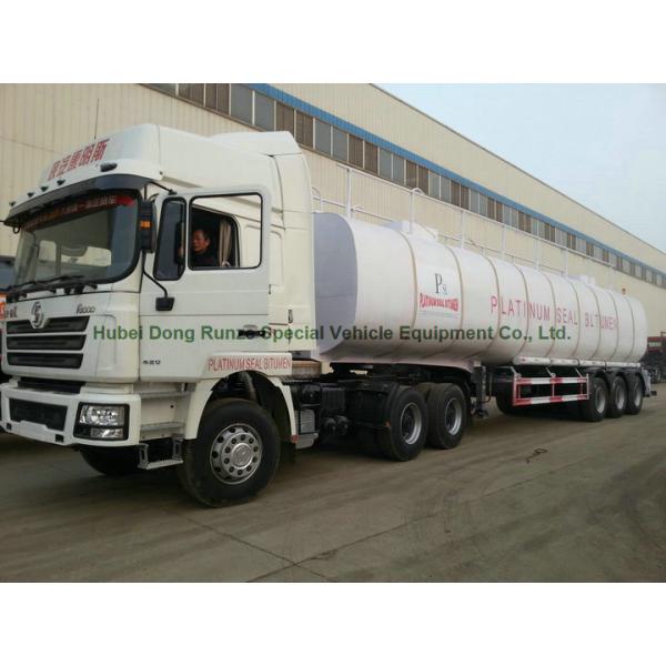 50Ton liquid Asphalt Tanker Semi-trailer with 2TBL45P BALTUR Heating and Insulation
