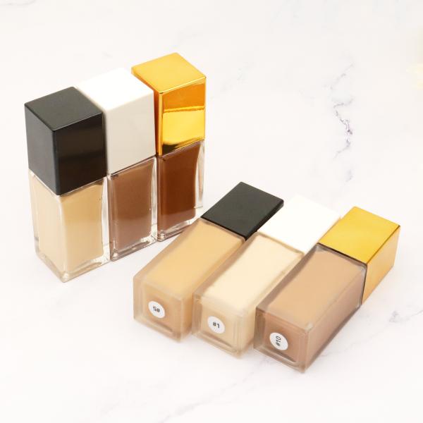OEM / ODM Wholesale Vegan Full Coverage Private Label Liquid Foundation Makeup Waterproof and Matte for All Skin