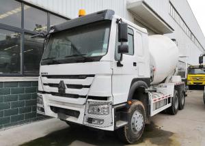 China White 10CBM Concrete Mixer Truck , RHD 10 Wheels Concrete Mixer Pump Truck wholesale