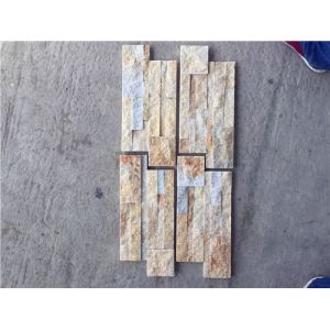 Cultured Quartzite Stone Veneer Mini Panel , Quartzite Ledgestone Veneer