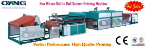 China d-cut bag non woven screen printing machine of 2 colors printing on sale